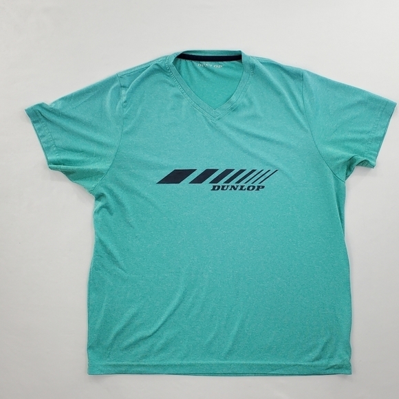 Dunlop Graphic Performance SS T Shirts Men Athletic Bundled Lot (2) Mint Coral - Picture 3 of 15